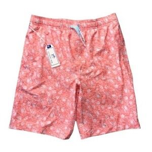 Southern Tide Boys XL 18 Skipjack Orange White Board Shorts NWT